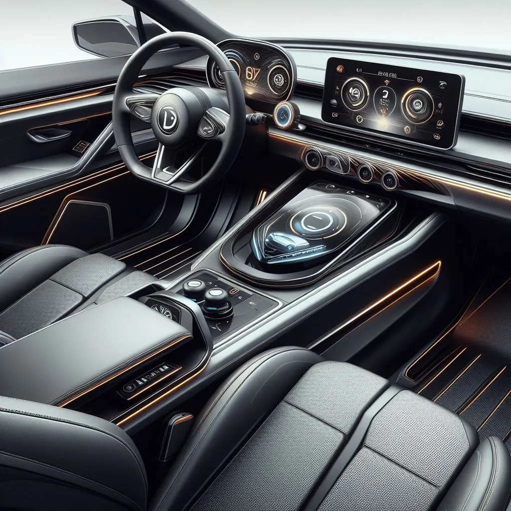 Electric car interior decoration 2